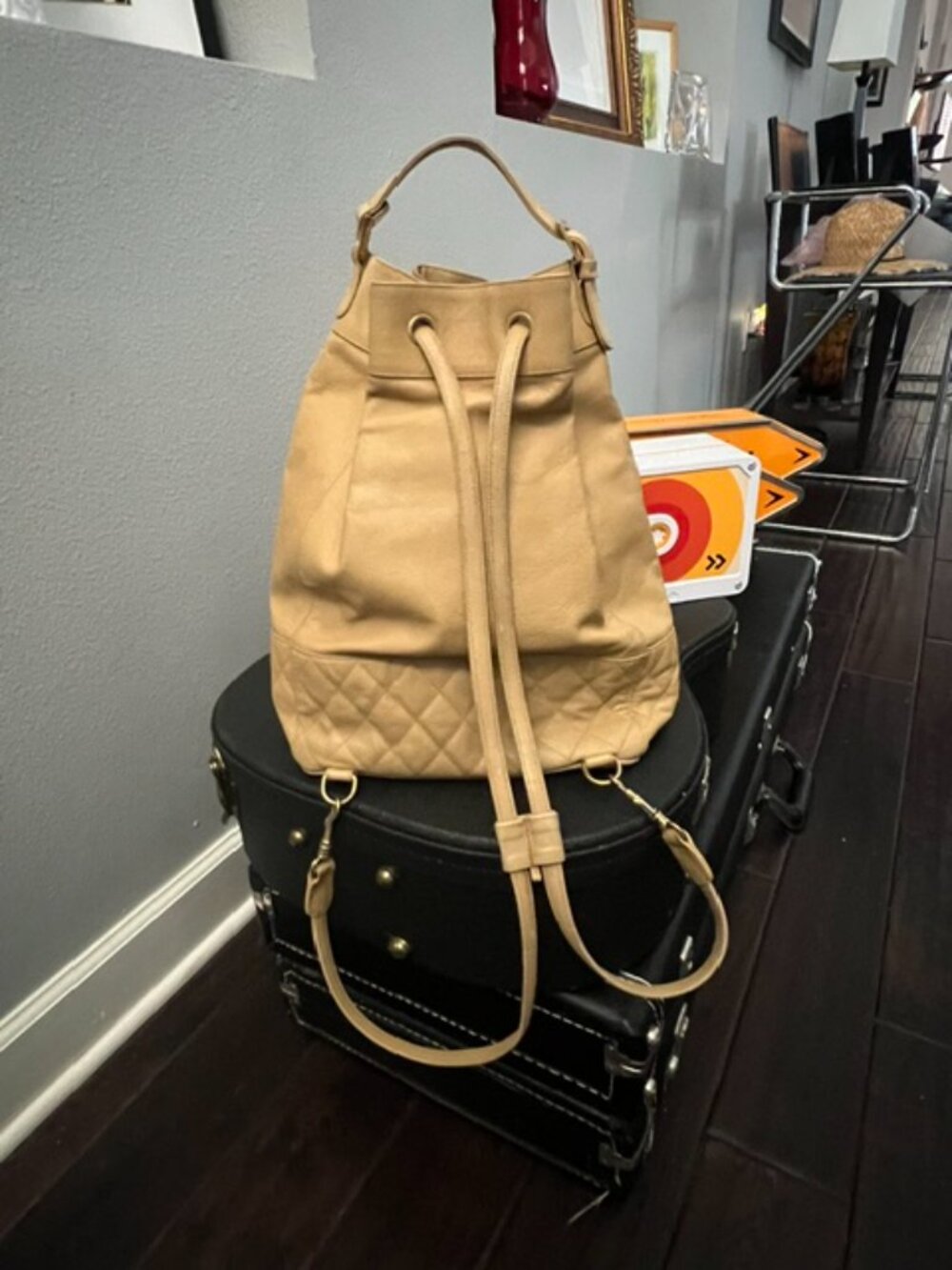 Chanel Vintage Series 1 Caviar Backpack Bag